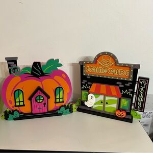 Target Halloween Pumpkin and Scarecade Decor